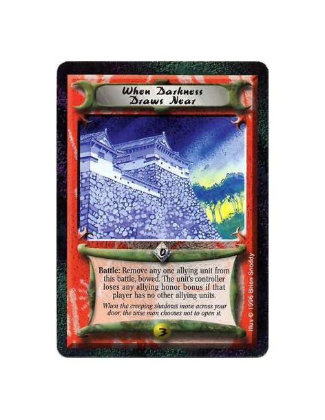 When Darkness Draws Near  - Battle: Target an allying unit: Move it home. If it moved, bow it. If the unit's controller no longe