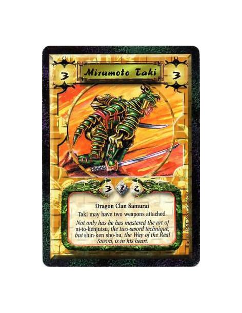 Mirumoto Taki  - Dragon Clan • SamuraiTaki may attach 2 Weapons.