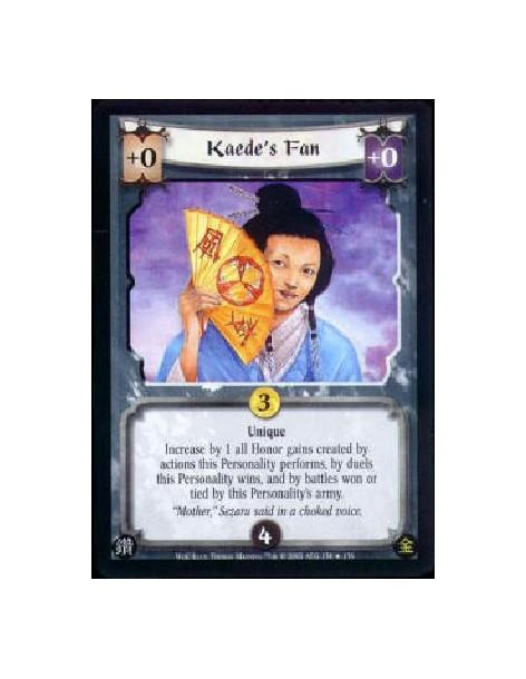 Kaede's Fan  - Unique Increase by 1 all Honor gains created by actions this Personality performs, by duels this Personality wins