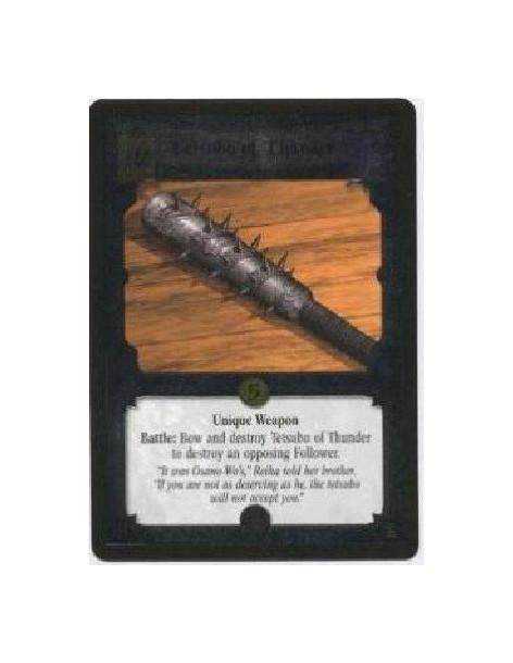 Tetsubo of Thunder FOIL  - Unique WeaponBattle: Bow and destroy Tetsubo of Thunder to destroy an opposing Follower. 