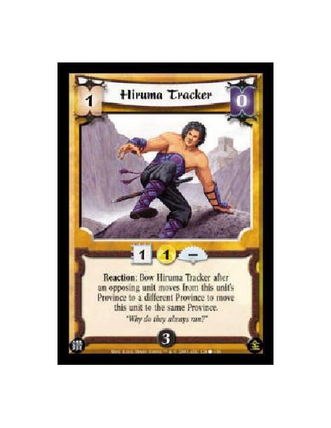 Hiruma Tracker  - Reaction: Bow Hiruma Tracker after an opposing unit moves from this unit's Province to a different Province to