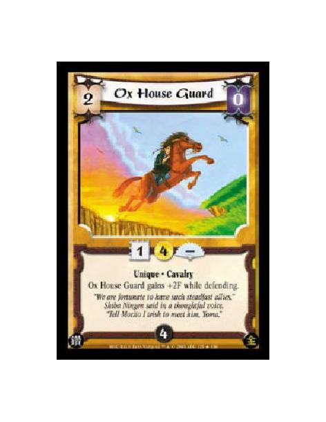 Ox House Guard FOIL  - Unique * Cavalry Ox House Guard gains +2F while defending. 
