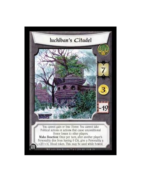 Iuchiban's Citadel (Español)  - You cannot gain or lose Honor. You cannot take Political actions or actions that cause unconditi