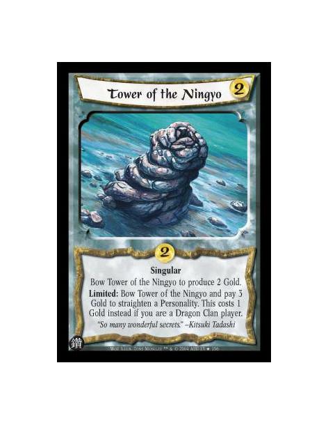 Tower of the Ningyo FOIL  - Singular Bow Tower of the Ningyo to produce 2 Gold. Limited: Bow Tower of the Ningyo and pay 3 Gold 
