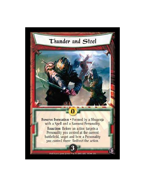Thunder and Steel  - Reserve Formation · Formed by a Shugenja with a Spell and a Samurai Personality. Reaction: Before an action