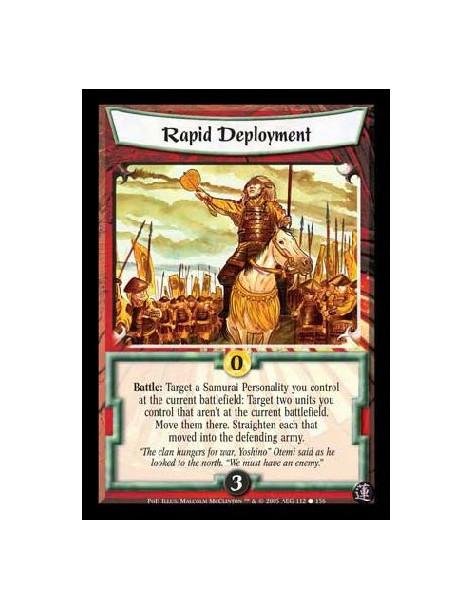 Rapid Deployment  - Battle: Target a Samurai Personality you control at the current battlefield: Target two units you control th