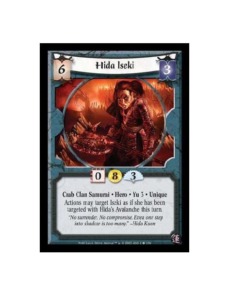 Hida Iseki (Idioma Español)  - Crab Clan Samurai · Hero · Yu 3 · Unique. Actions may target Iseki as if she has been targeted wi