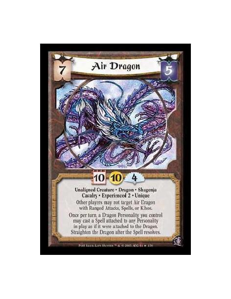 Air Dragon Exp2 FOIL  - Unaligned Creature · Dragon · Shugenja · Cavalry · Experienced 2 · Unique. Other players may not target 