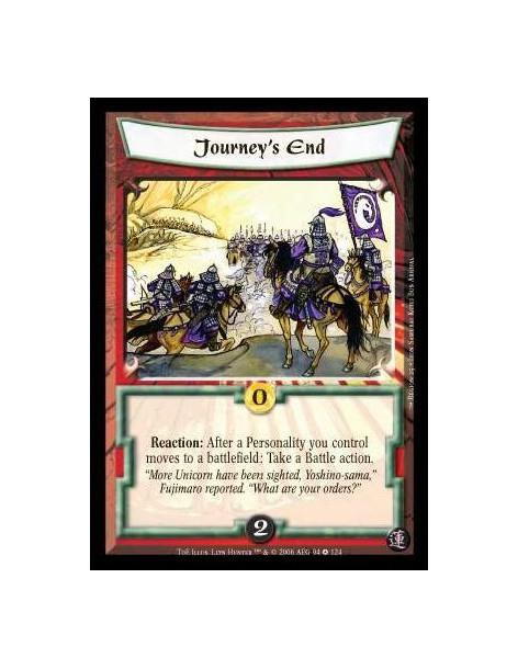 Journey's End  - Reaction: After a Personality you control moves to a battlefield: Take a Battle action.