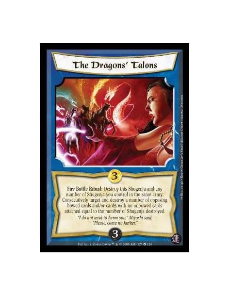 The Dragons' Talons  - Fire Battle Ritual: Destroy this Shugenja and any number of Shugenja you control in the same army: Consec