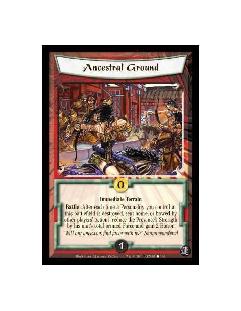 Ancestral Ground  - Terrain Battle: After each time another player’s action moves home, bows, or destroys one of your opposed Pe