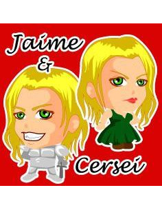 Chapa Cuadrada Jaime y Cersei  - 