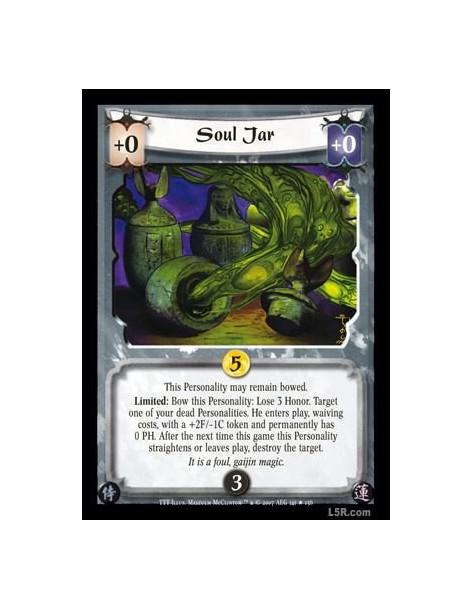 Soul Jar  - This Personality may remain bowed. Limited: Bow this Personality: Lose 3 Honor. Target one of your dead Personalitie