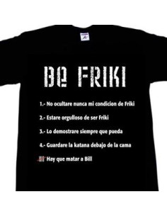 Camiseta Reglas Frikis (Black, Red)  - 