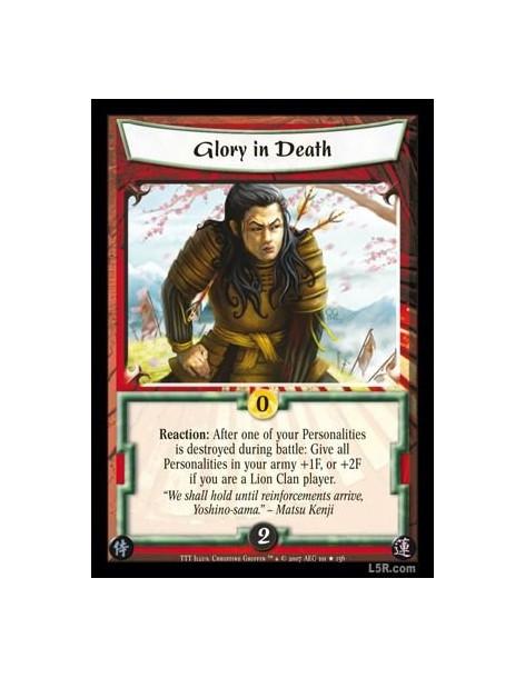 Glory in Death  - Reaction: After one of your Personalities is destroyed during battle: Give all Personalities in your army +1F,