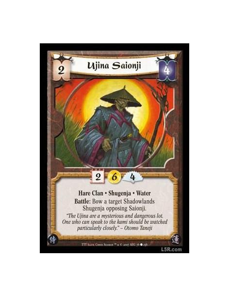 Ujina Saionji  - Hare Clan · Shugenja · Water. Battle: Bow a target Shadowlands Shugenja opposing Saionji.