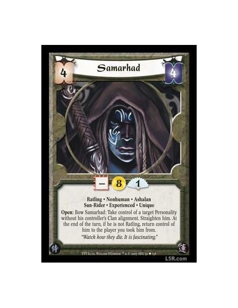 Samarhad Exp  - Ratling · Nonhuman · Ashalan · Sun-Rider · Experienced · Unique. Open: Bow Samarhad: Take control of a target Pe