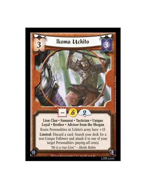 Ikoma Uchito  - Lion Clan · Samurai · Tactician · Unique · Loyal · Brother · Advisor from the Shogun. Ronin Personalities in Uch