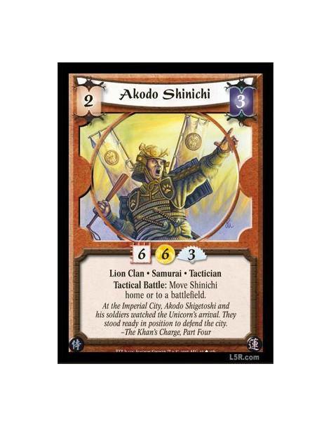 Akodo Shinichi  - Lion Clan · Samurai · Tactician. Tactical Battle: Move Shinichi home or to a battlefield.