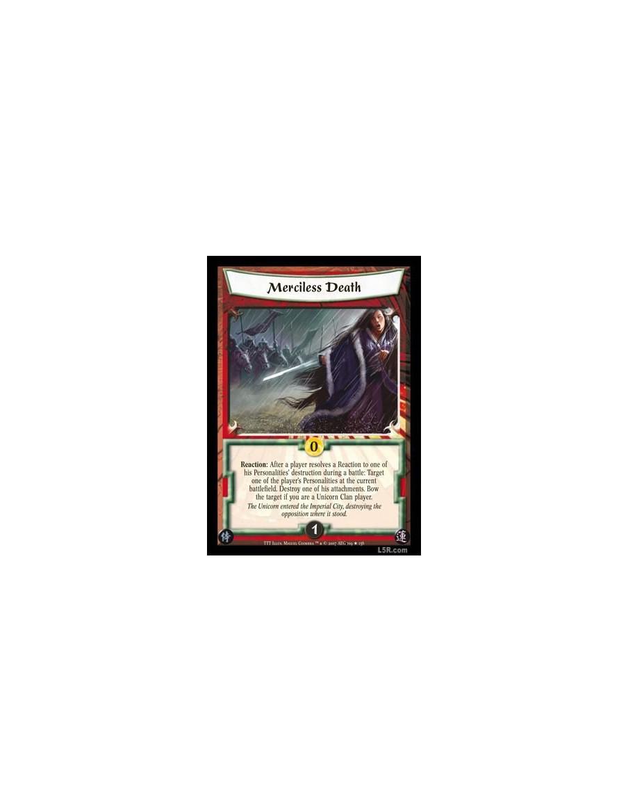 Merciless Death FOIL  - Reaction: After a player resolves a Reaction to one of his Personalities? destruction during a battle: T