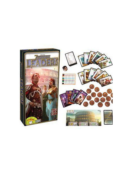 7 Wonders: Leaders  - 







- Para 2-7 jugadores- 40 minutos de tiempo de juego- 7 Wonders, los líderes agregarán 40 nuevas ca