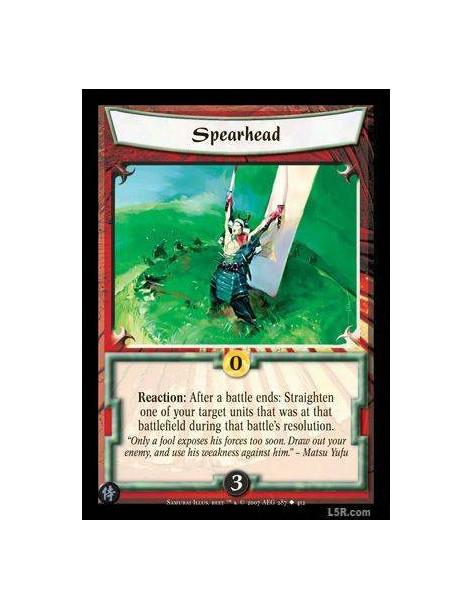 Spearhead FOIL  - Reaction: After a battle ends: Straighten one of your target units that was at that battlefield during that ba