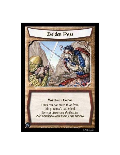Beiden Pass FOIL  - Mountain · Unique Units can nor move to or from this province's battlefield