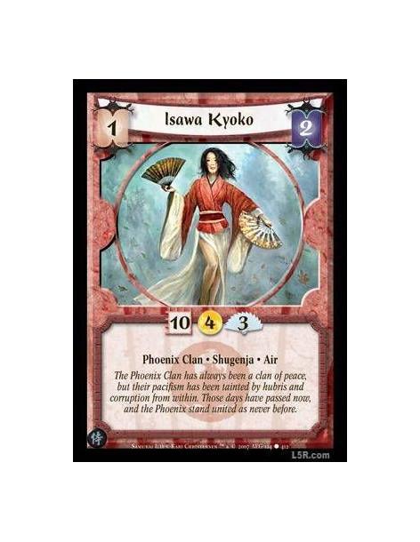 Isawa Kyoko  - Phoenix Clan · Shugenja · Air.