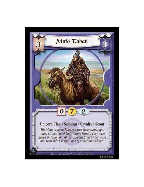 Moto Taban  - Unicorn Clan · Samurai · Cavalry · Scout
