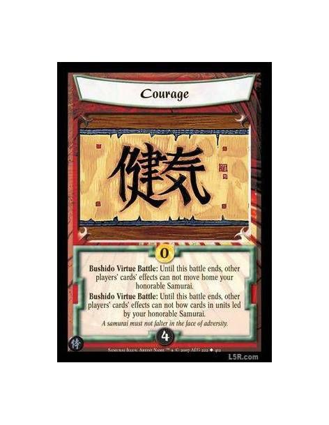 Courage  - Bushido Virtue Battle : Until this battle ends, other players' cards' effects can not move home your honorable Samura