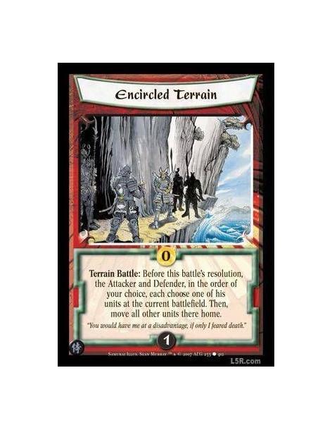 Encircled Terrain  - Terrain Battle : Before this battle's resolution, the Attacker and Defender, in the order of your choice, e
