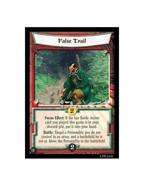 False Trail  - Focus Effect : If the last Battle Action card you played this game is in your discard pile, put it into your hand