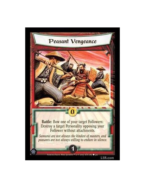 Peasant Vengeance  - Battle : Bow one of your target Followers: Destroy a target Personality opposing your Follower without atta