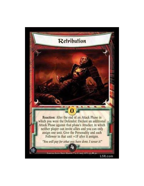 Retribution  - Reaction : After the end of an Attack Phase in which you were the Defender: Declare an additional Attack Phase ag