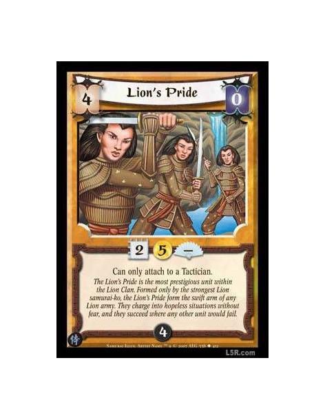 Lion's Pride  - Can only attach to a Tactician.