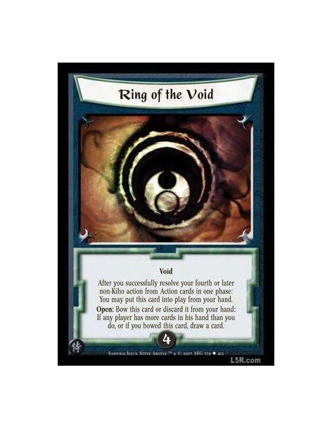 Ring of the Void  - Void After you sucessfully resolve your fourth or later non-Kiho action from actions cards in one phase: You