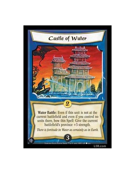 Castle of Water  - Water Battle: Even if this unit is not at the current battlefield and even if you control no units there, bow