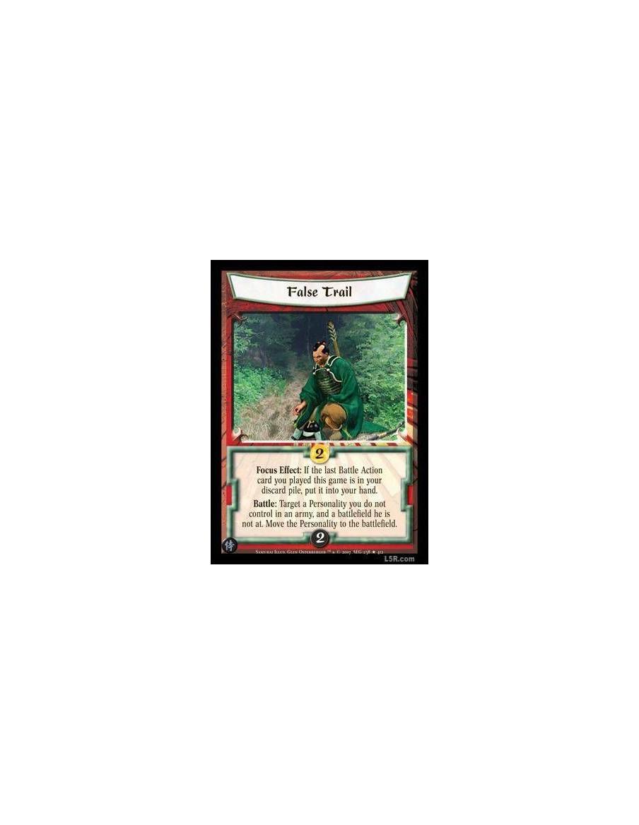 False Trail FOIL  - Focus Effect : If the last Battle Action card you played this game is in your discard pile, put it into your