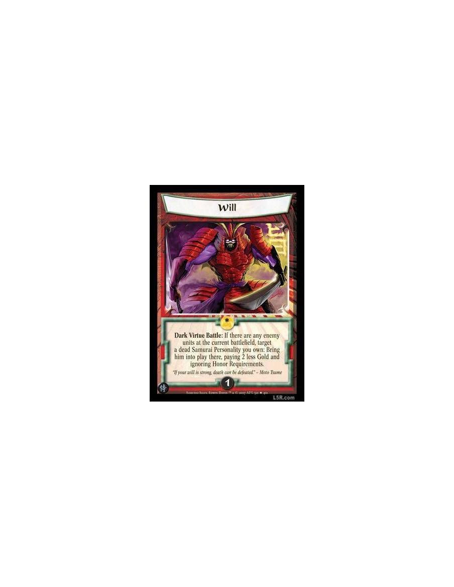 Will FOIL  - Dark Virtue Battle : If there are any enemy units at the current battlefield, target a dead Samurai Personality you