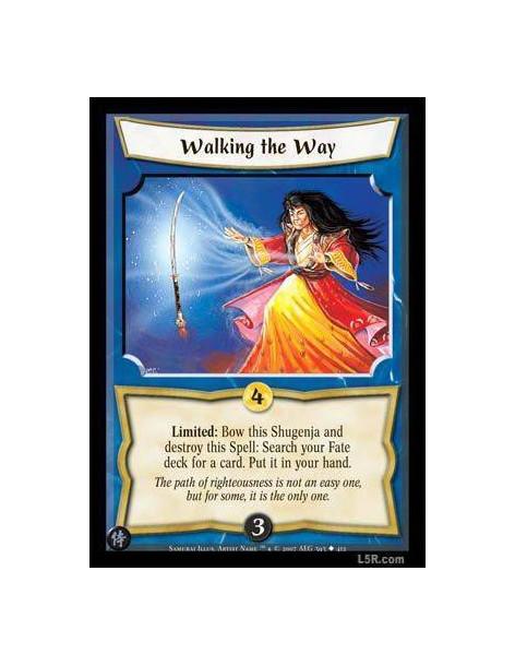 Walking the Way FOIL  - Limited: Bow this Shugenja and destroy this card: Search your Fate deck for a card. Put it in your hand.