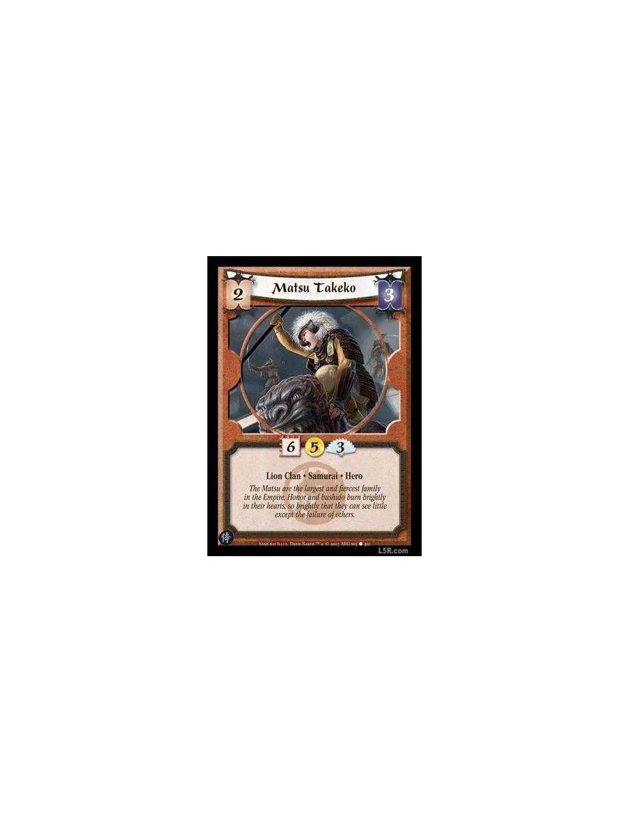 Matsu Takeko FOIL  - Lion Clan · Samurai · Hero