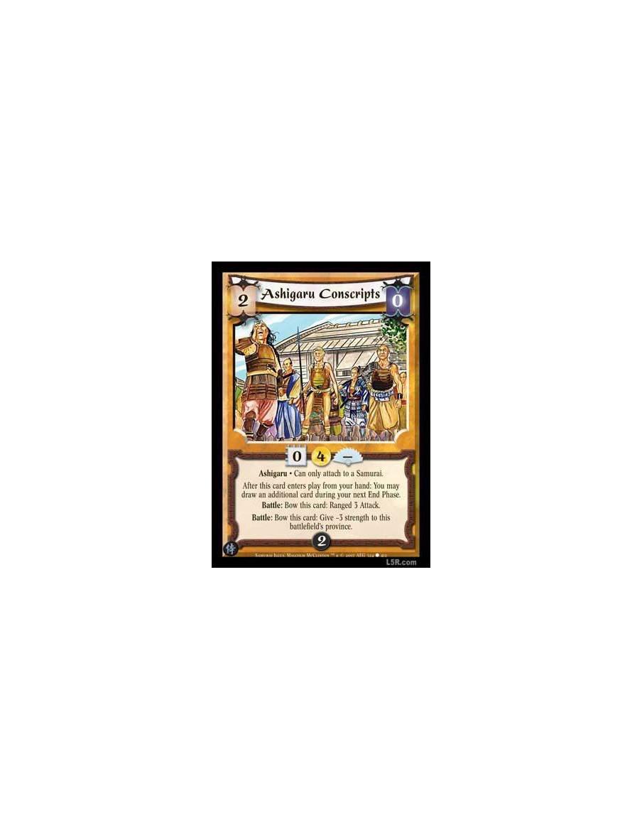 Ashigaru Conscripts FOIL  - Ashigaru After this card enters play from your hand: You may draw an additional card during your nex