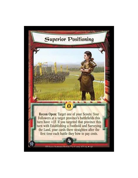 Superior Positioning  - Recon Open: Target one of your Scouts: Your Followers at a target province's battlefields this turn have