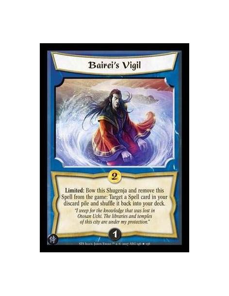 Bairei's Vigil  - Limited: Bow this Shugenja and remove this Spell from the game: Target a Spell card in your discard pile and s