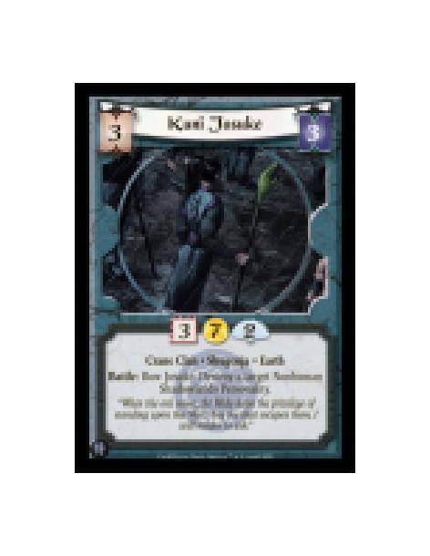 Kuni Josuke  - Crab Clan · Shugejna · Tierra  Battle: Bow Josuke: Destroy a target Nonhuman Shadowlands Personality.